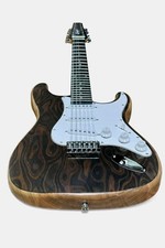New Custom Made Twelve String Solid Electric Guitar Canadian Burl Maple Top