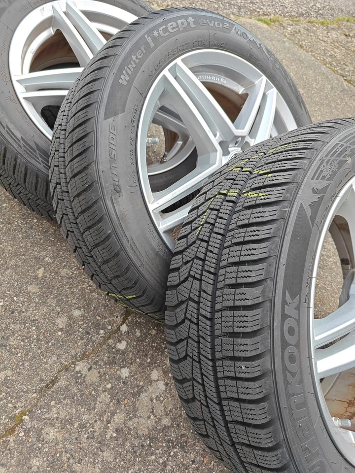 4x Mercedes Winterkompletträder Rial M10 7Jx17 ET48,5 5x112 · 205/55 R17 91H M+S - Bild 2 von 4