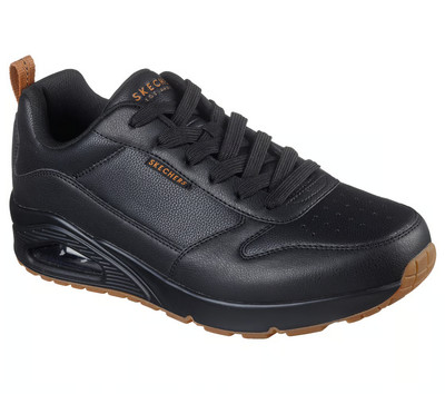 Man Skechers Uno-Street Alder Sneaker Shoe 183012 Color Black/Gum Brand New