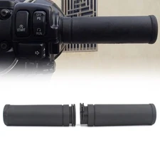 1 Pair Motorcycle 1" Black Handlebar Hand Grips Non-slip For Harley 1996-2022 23