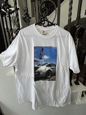 Vintage 90s Porsche Carrera 911 White T Shirt Size XL