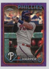 2024 Topps Chrome Logofractor Edition Purple Refractor 162/250 Bryce Harper 0j9t