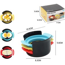 3 Style Stainless Steel Multi-functional Egg Slicer Heavy Duty Hard Boiled Eggs