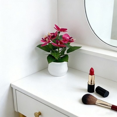 Blumen Orchidee künstlicher Schmetterling 5 Stängel im Topf für moderne Innenräume
