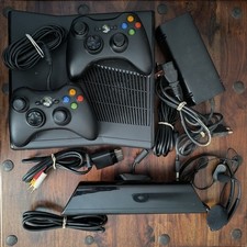 Boxed Xbox 360 Slim 250Gb Console, 2 Controllers, Kinect Sensor, 10 Games Bundle