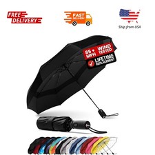 Repel Travel Umbrella Compact Rain  UV Protection, Windproof up to 85 MPH