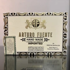 Arturo Fuente Brevas Royales Empty Wood Cigar Box 8.7" x 5.75" x 1.7"