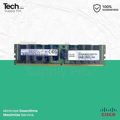 UCS-ML-X64G4RT-H Cisco Samsung 64GB PC4-23400 DDR4-2933MHz REG ECC Memory Module