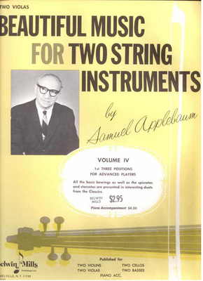 Applebaum Beautiful Music for 2 Strings Viola Book #4