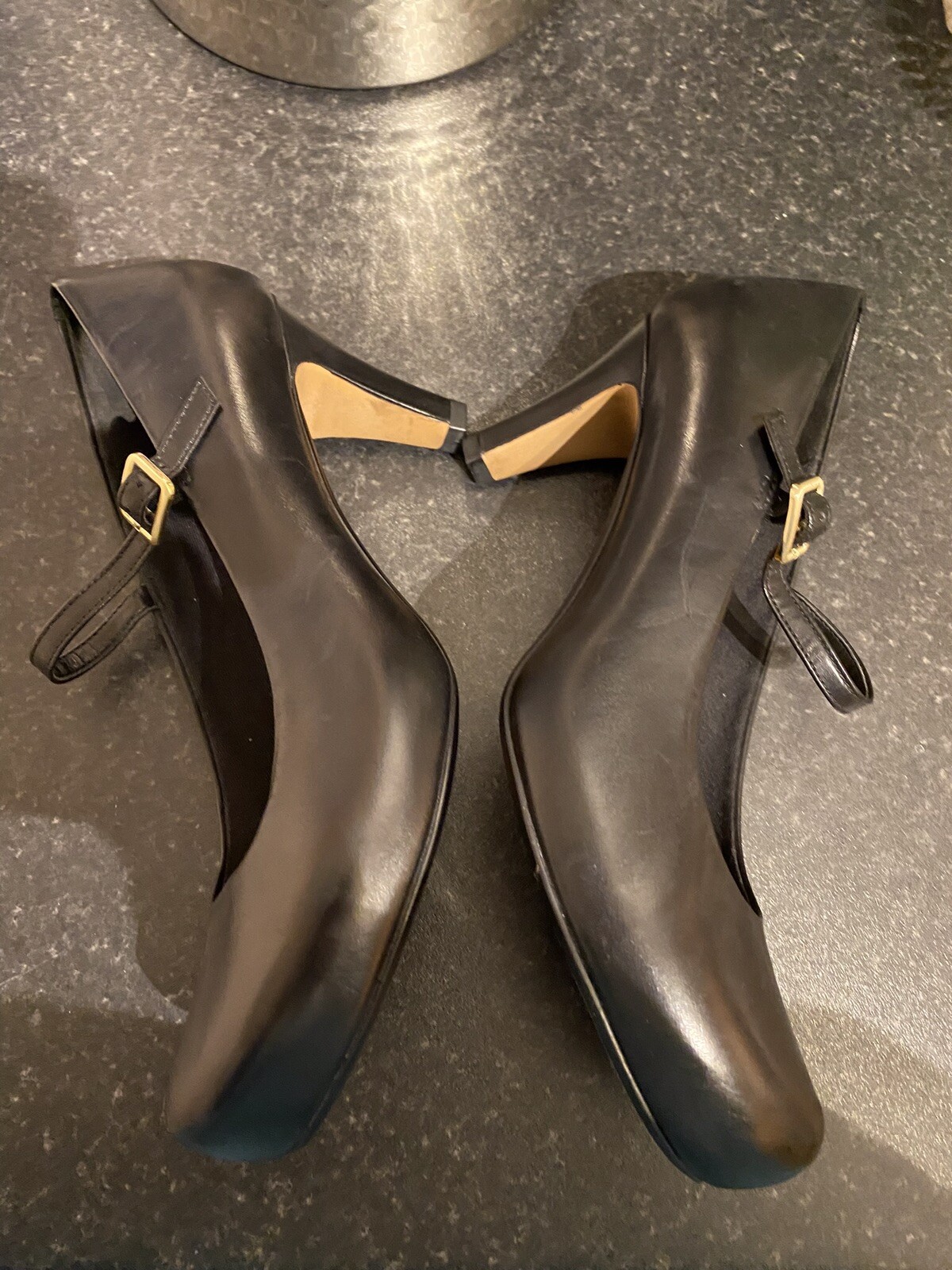 BNWOB Clarks Chorus Jazz Size 7D Black Leather Shoes eBay