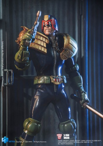 HIYA Rare 1/12 Judge Dredd Collectible Figure Set - Picture 13 of 13