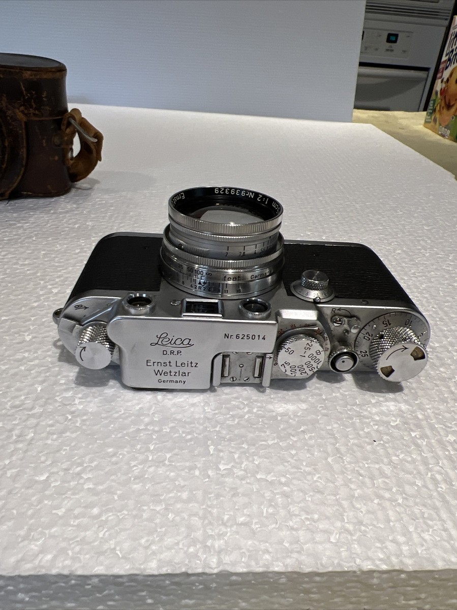 leica drp ernst leitz wetzlar camera with case & Flash | eBay