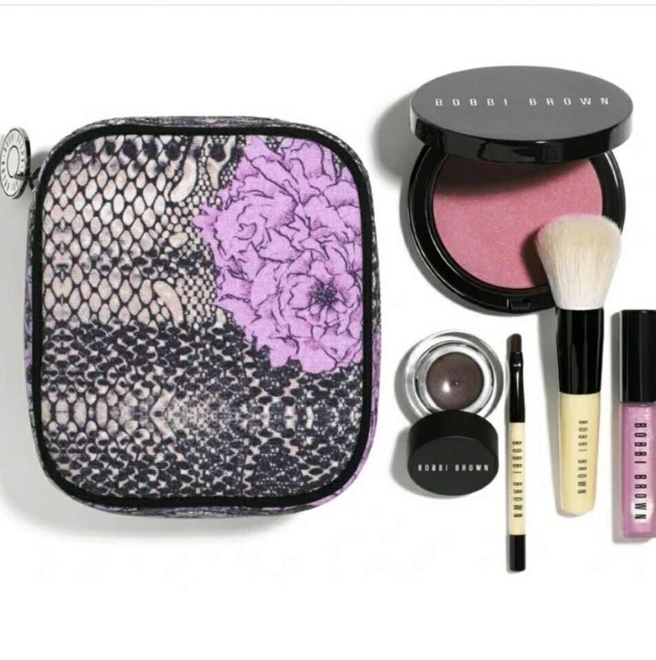 BOBBI BROWN TIBI PEONY AND PYTHON BEAUTY KIT LIP GLOSS BRONZER