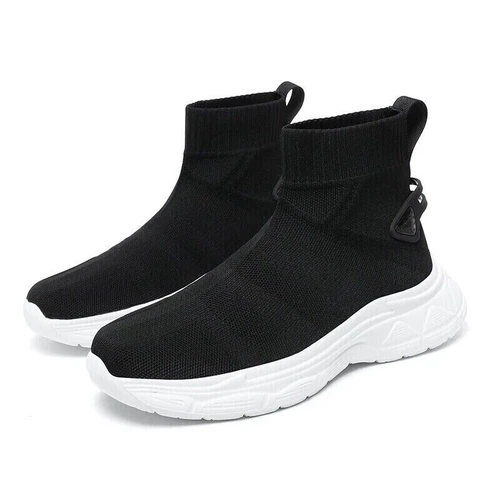 High Top Freizeitschuhe Damen Herren Sneaker Outdoor Sockenschuh Mesh Slipper - Bild 29 von 30