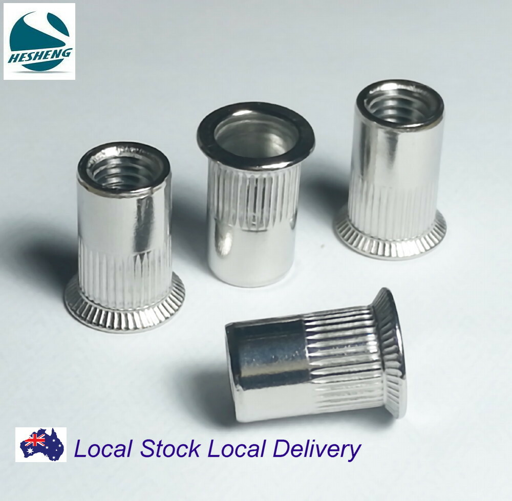 Qty 10 M6 Countersunk Nutsert Nutserts Stainless Steel Rivet Nut Rivnut