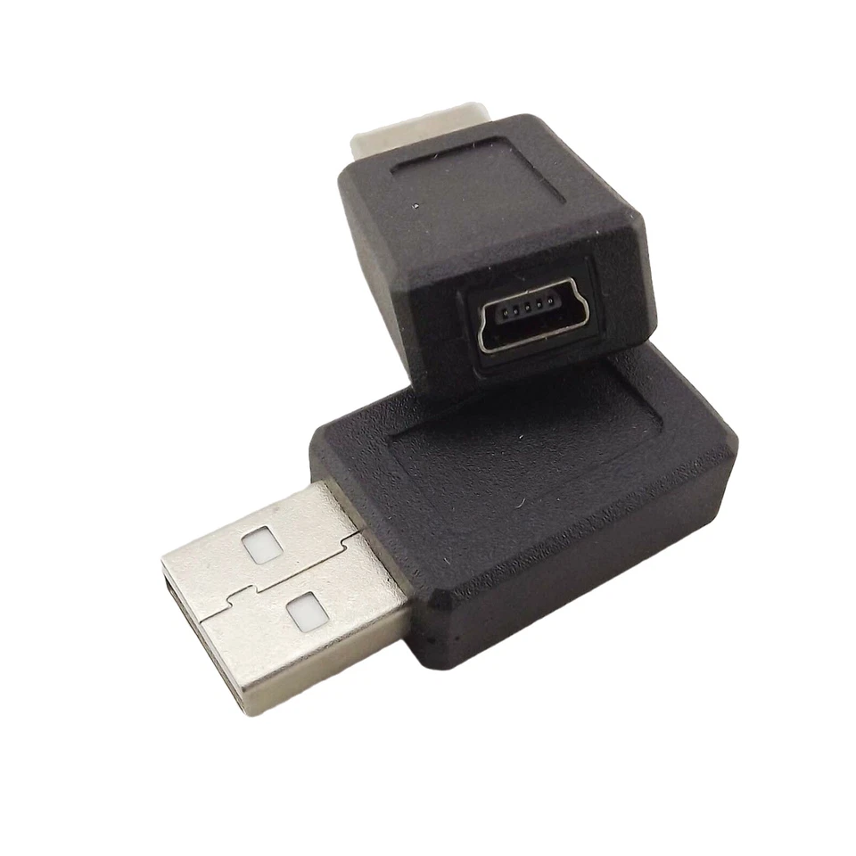 10pcs USB 2.0 A Male To Mini 5 Pin B Female Jack USB Adapter Converter Connector - Image 2 of 3