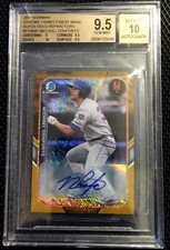 Michael Conforto 2015 Bowman Chrome Minis Gold Refractor Auto /50 BGS 9.5 10