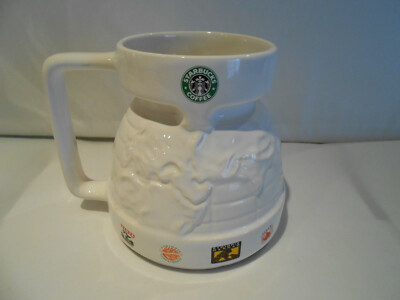 Starbucks Coffee Chubby Ceramic Travel Globe Mug, 20 oz. White No Lid | eBay