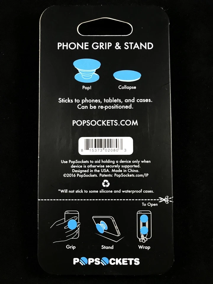 PopSockets Phone Grip Blue Nebula Galaxy Stars PopSocket Universal Phone Holder - Image 3 of 3