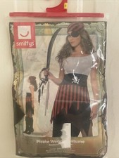 Smiffys Women Pirate Wench Costume Black , S - US Size 6-8