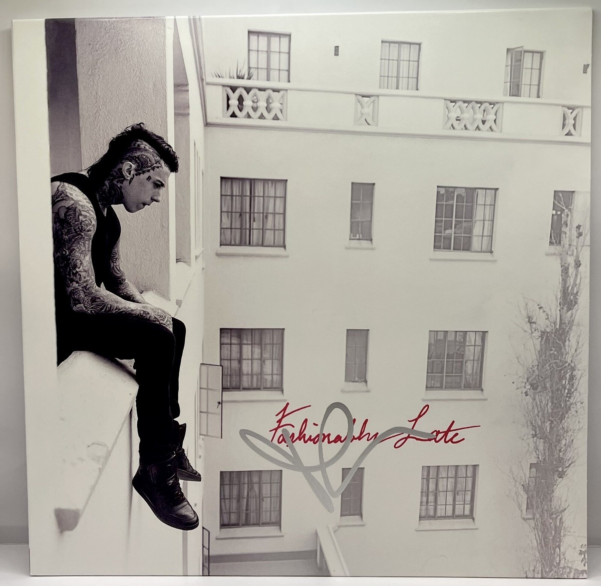 RONNIE RADKE SIGNED FALLING IN REVERSE FASHIONABLY LATE ALBUM
