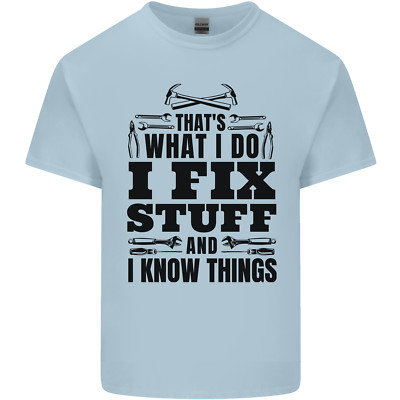 I Fix Stuff lustiges Elektriker Sparky DIY Kinder T-Shirt Kinder