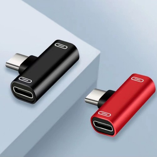 USB C Splitter Type C Male to Dual Type C Female Adapter Converter 2 in 1 - Photo 2 sur 17