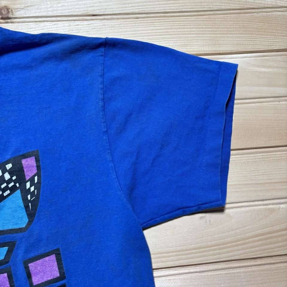 Vintage 90s ADIDAS Spell Out Trefoil Double Sided Single Stitched Shirt Size M - Image 4 of 4