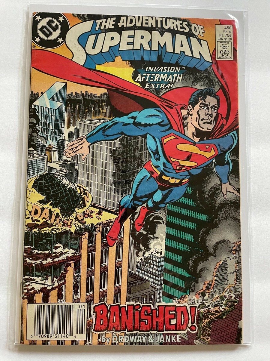 SUPERMAN 1989 ADVENTURES JANUARY #450, ACTION COMIC JULY #643 DC