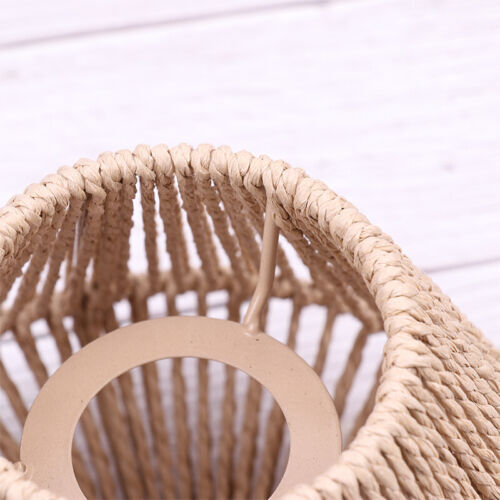 Straw Woven Lampshade Hanging Lamp Cover Rustic Lamp Shade for Hotel Restaur ZF - Bild 6 von 14