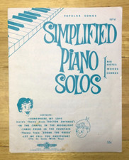 Popular Songs Simplified Piano Solos No 4   D3a05