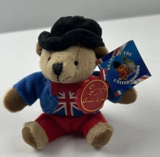 Keel Toys Simply Soft Collection Bears Of The United Kingdom Keychain Plush New