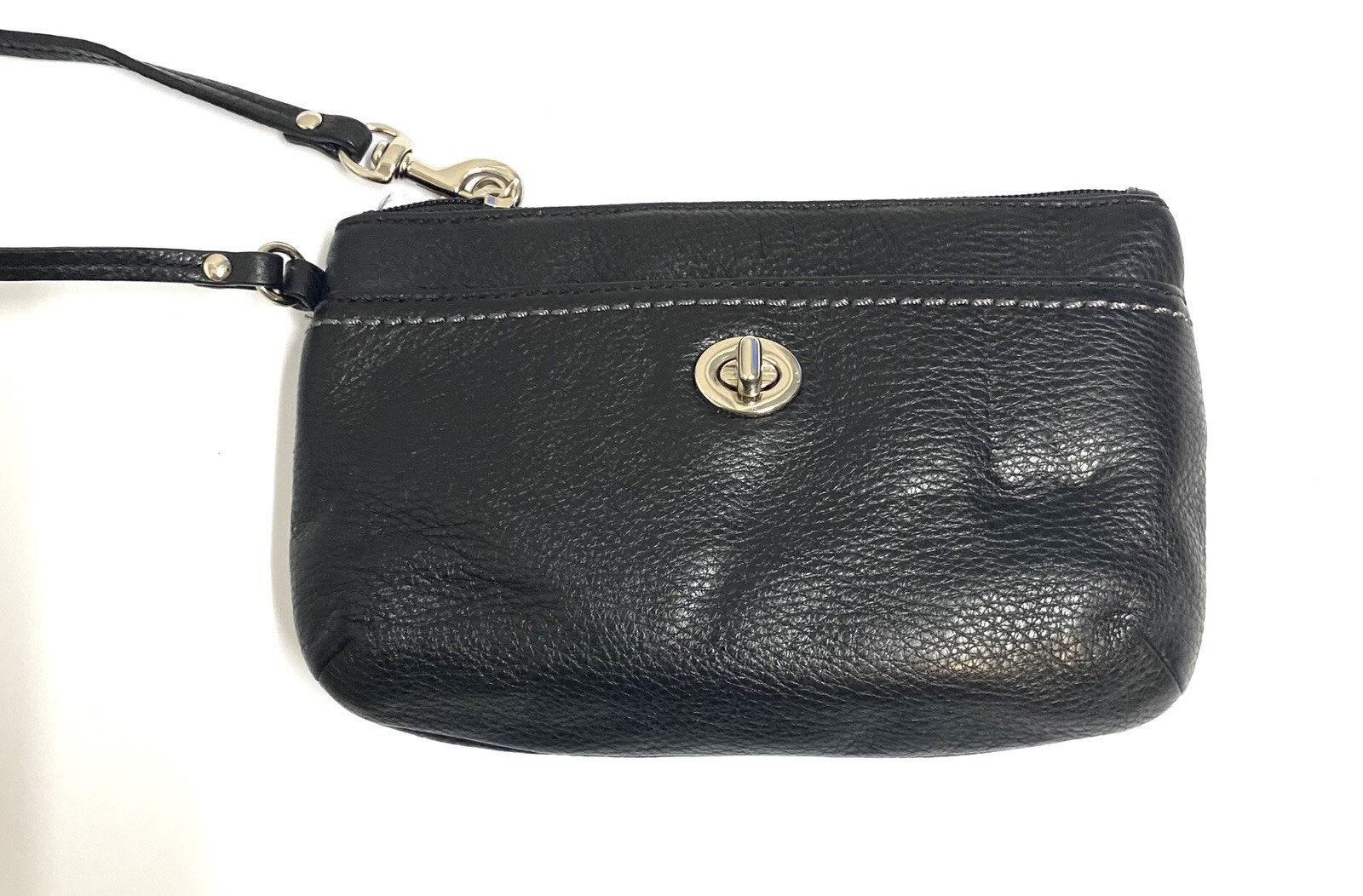 Vintage bag, genuine leather, black tone