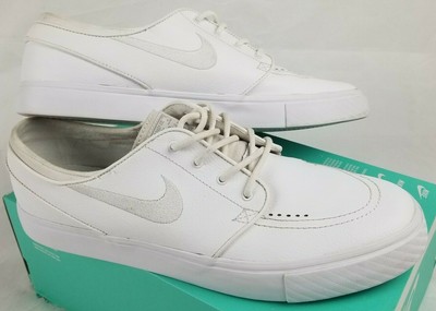 white leather janoski