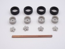 ALEZAN MODELS . 1/43 . SET 4 ROUES RENAULT SUPER 5 BACCARA / GTX .