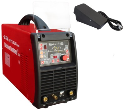 Inverter Schweißer ULTRA JET TIG AC/DC 200A IGBT WIG/PULSE/WIG MIX/MMA HF pedal