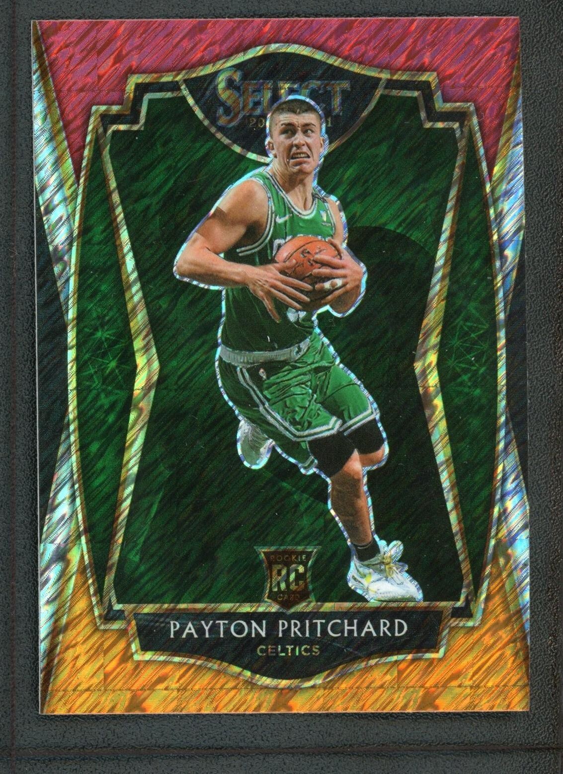 2020-21 PAYTON PRITCHARD PANINI SELECT PREMIER LEVEL SHIMMER RED WHITE ORANGE RC
