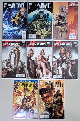 Lot of 8 Consecutive Issues: New Mutants #9 - 16 (Marvel Comics 2010), Bag/Board