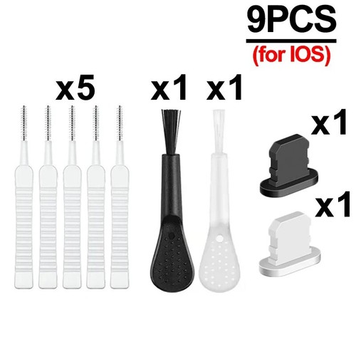 Phone charging port dust plug with cleaning brush cleaner set - 第 8/24 張圖片