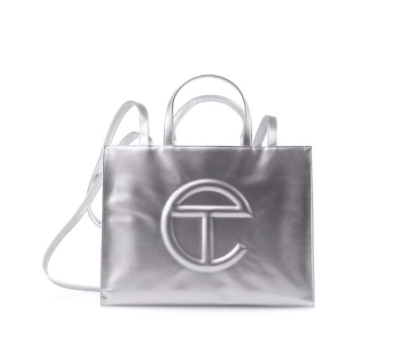 New Telfar Small Silver Shopping Bag TF-012-SI-M | eBay