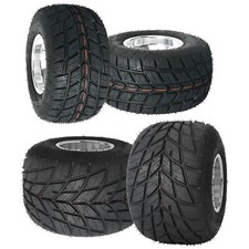 4x 5" Go Kart Wheels Rims Tires Front 11x7.10-5 Rear 10x4.50-5 Rain Tire Karting