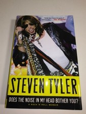 Steven Tyler of Aerosmith Hardcover Does the noise in my Head Bother You  Excell