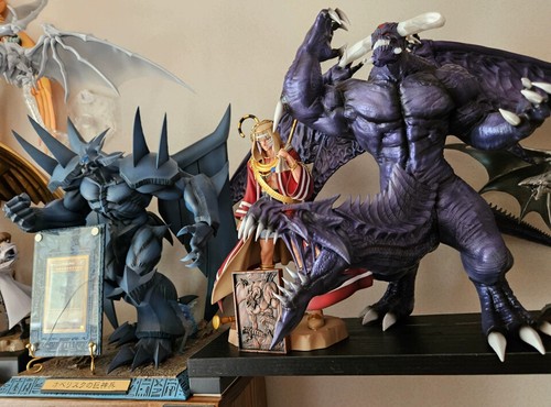 Yu-Gi-Oh! Zoku Nekurofuadesu Figura 36cm Modellino Statue Grande Dio Male Collezione - Foto 8 di 14