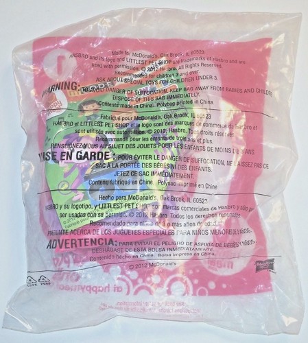2011 juguete de pulsera ardilla McDonald's Happy Meal, #5 Littlest Pet Shop, ¡NUEVO! - Imagen 2 de 2