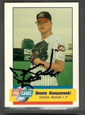 1995 Fleer Procards #151 Dennis Konuszewski MudCats Card Signed Autograph (E13)