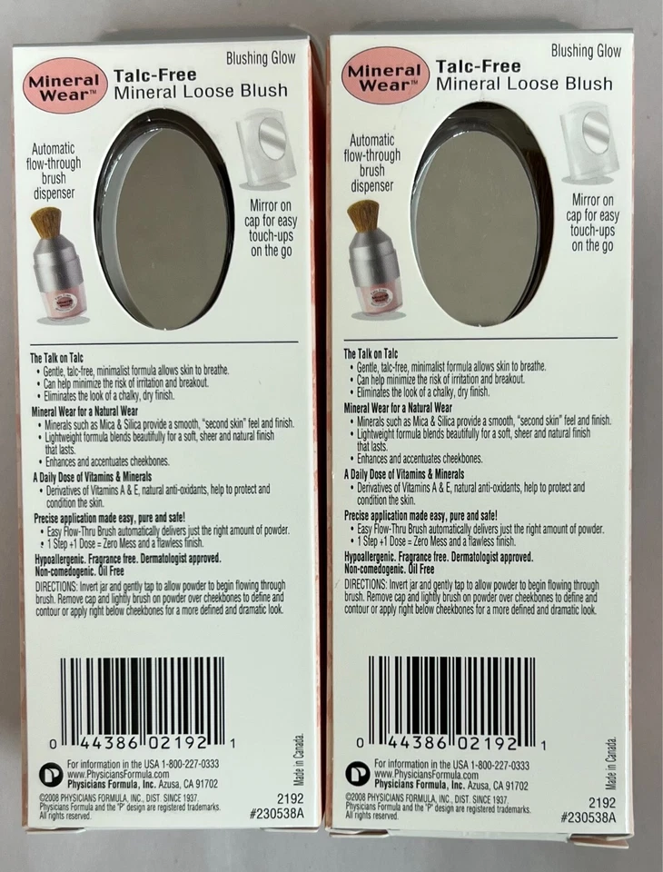 2 Physicians Formula Mineral Loose Blush - Blushing Glow 2192 - Image 2 of 2