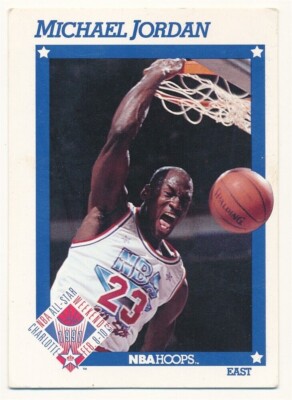 MICHAEL JORDAN 1991/92 HOOPS BASKETBALL CARD #253 ALL STAR
