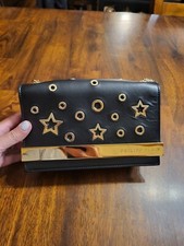 Philipp Plein Black And Gold Crossbody/clutch...