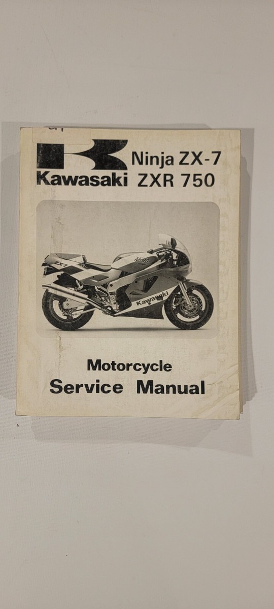 1989 Kawasaki Ninja ZX-7/ZXR750 Service Manual 99924-1112-01 | eBay