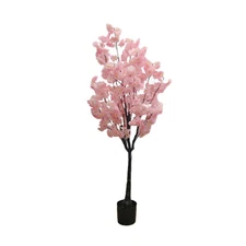 4ft/5ft/6ft Artificial Cherry Blossom Flowers With Flower Pot Indoor Home Decor